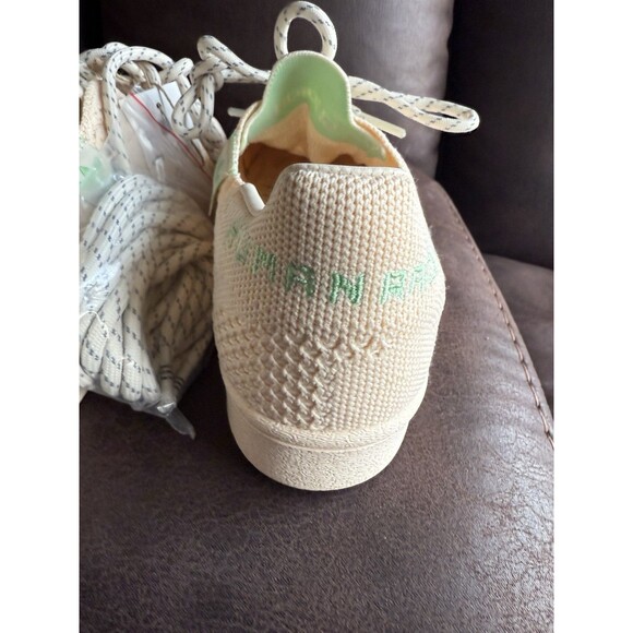 Adidas X S42931 Mens Pharrell Superstar Human Race Primeknit Beige Shoes 5 RARE - Picture 5 of 15